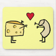 Macaronis au fromage tapis de souris