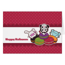 Macarons de Halloween Carte De Vœux