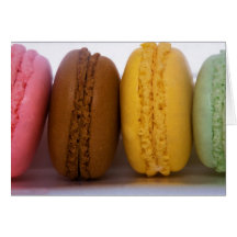 Macarons français gastronomes importés (macarons) cartes