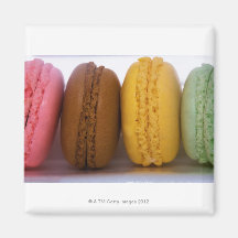 Macarons français gastronomes importés (macarons) aimant pour réfrigérateur