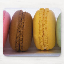 Macarons français gastronomes importés (macarons) tapis de souris