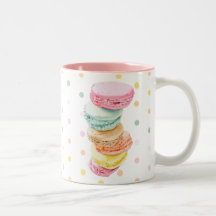 Macarons pointille la tasse