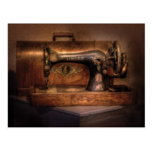 Machine à coudre - chanteur carte postale