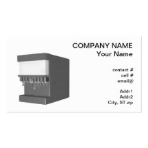 machine de distribution de soude cartes de visite professionnelles