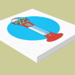 Machine de Gumball impressions sur toile