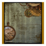 Machine de temps de Steampunk Cartons D'invitation