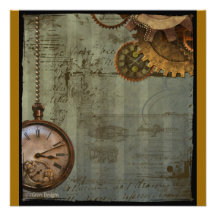 Machine de temps de Steampunk Cartons D'invitation