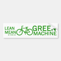 Machine maigre de moyen de vert autocollants pour voiture
