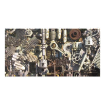 Machines de Steampunk Modèle Pour Photocarte