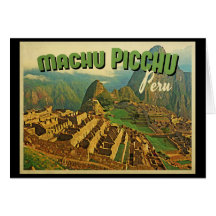 Machu Picchu Pérou Cartes De Vœux