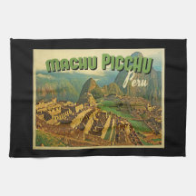 Machu Picchu Pérou Serviettes Pour Les Mains