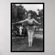 Mack Sennett baignant la beauté 1915 Affiche