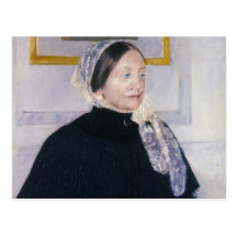 Madame au Tableau de thé Carte Postale