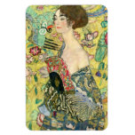 Madame avec la fan - Gustav Klimt magnets