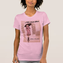 Madame avec le parapluie t-shirt