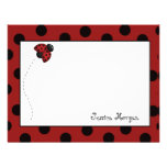 Madame Bug Flat Notecard ou invitation (#FLAT001)