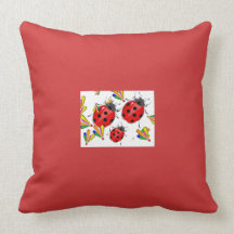 Madame Bugs Red d'oreiller