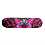 Madame Butterfly Pink Tattoo Art Skateboard Customisable