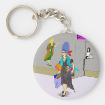 Madame Buying Things d'achats Porte-clef