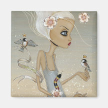 Madame Coral Magnet Aimant Pour Réfrigérateur