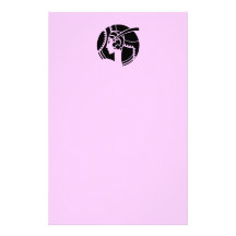 Madame d'art déco papiers à lettres
