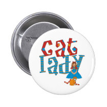 Madame de chat badges publicitaires