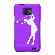 Madame de galaxie de Samsung Golfer Silhouette sur Étui Samsung Galaxy S2