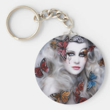 Madame de papillon porte-clé
