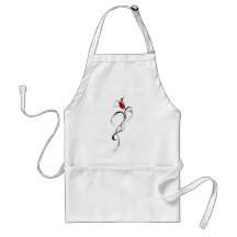 Madame de rose rouge Tribal Tattoo pour le jour de Tabliers