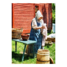 Madame Doing Laundry Invitations