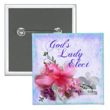 Madame Elect Pin de Dieu Badge