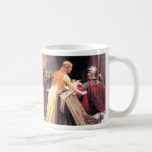 Madame et chevalier médiévaux tasses à café