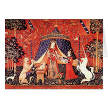 "Madame et la licorne " Cartes