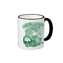 Madame féerique verte d'absinthe tasse
