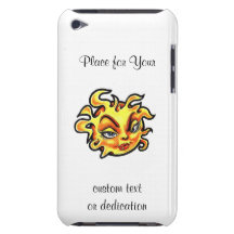 Madame féminine Sun de bande dessinée de symbole f Coque iPod Touch Case-Mate
