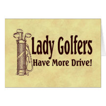 Madame Golfers Cartes De Vœux