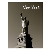 Madame Liberty (B&W) Cartes Postales
