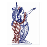 Madame Liberty Carte Postale