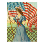 Madame Liberty Carte Postale
