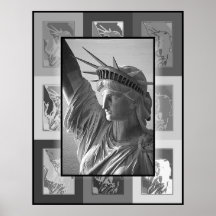 Madame Liberty d'art de bruit Posters