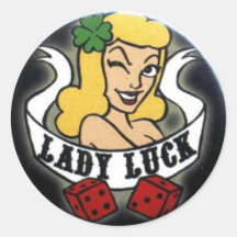 Madame Luck Adhésifs Ronds