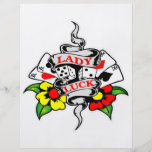 Madame Luck Tattoo Prospectus Personnalisés