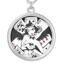 Madame mystique Luck Necklace de réflexions Colliers Personnalisés