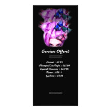 Madame pourpre Services Rack Card de papillon de c Carte Double Customisable
