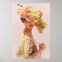 Madame romantique Victorian Decor Poster
