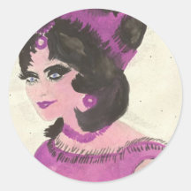 Madame rose adhésif