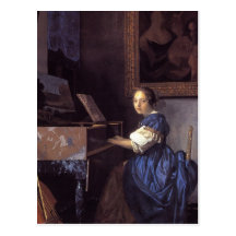 Madame Seated à la vierge Carte Postale