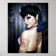 Madame Sophie Vampire Queen Poster/toile