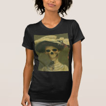 Madame squelettique gothique vintage t-shirts