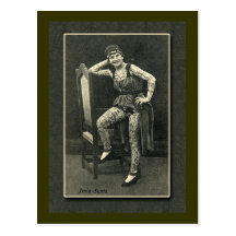 Madame tatouée par cru Card ou carte postale